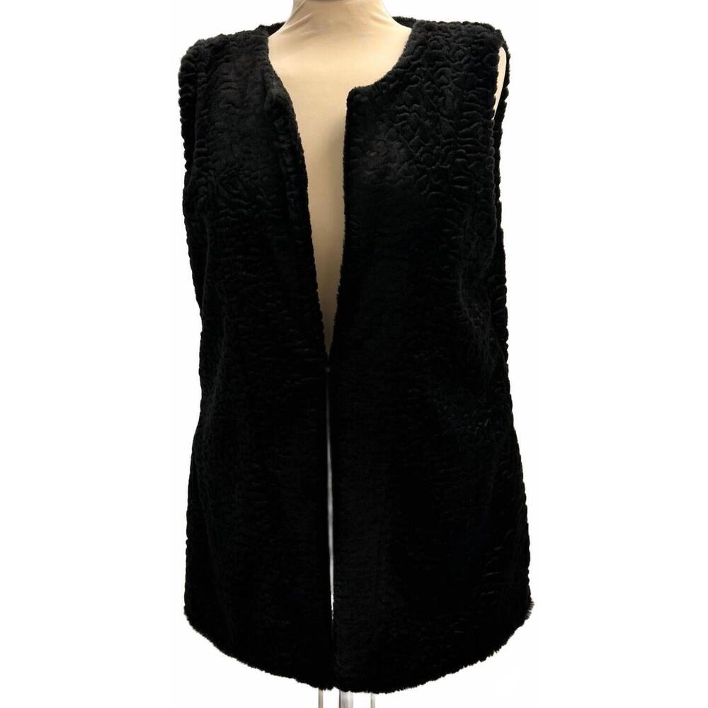 NEW LYSSE women's zip up vest in black